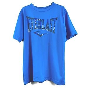 Everlast Digital Camo Logo Graphic Everdri Tee Athletic Performance Blue Small/8